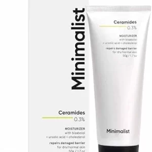 Ceramide Bisabolol Face Moisturizer - Barrier Repair Moisturizing Cream for Dry to Normal Skin - 50g