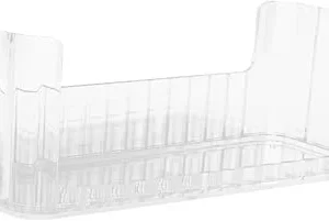 HEALLILY Vanity Organizer Tray Elegant Transparent Storage for Bathroom Makeup Space Utilization Behind Mirror Cabinets Design for Jewelry Beauty Products