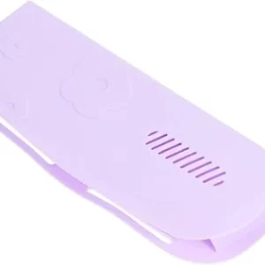 Lavender Makeup Brush Holder Storage Pouch Decor Silicone Travel Organizer for Girls 21.5x8x4cm
