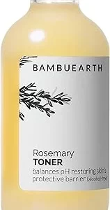 Rosemary Witch Hazel Alcohol-Free Toner for Glowing Skin - Bambu Earth 4 oz Vegan Skincare EWG Certified