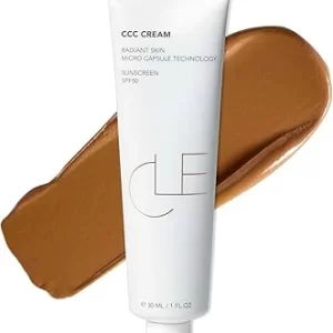 CLE Cosmetics CCC Cream Golden Medium Deep 403 SPF 50 - Hydrating Light-Medium Coverage Foundation with Sunscreen - 1 fl oz