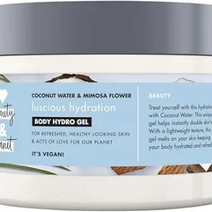 Coconut Water and Mimosa Flower Vegan Body Moisturizer - Hydrating and Refreshing Hydro Gel - 250ml