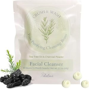 RYO Peruvian Facial Cleanser Exfoliating Mask Vegan & Cruelty Free Plastic Free Travel Friendly Purifying 1 Month Supply Refill 60 Tablets
