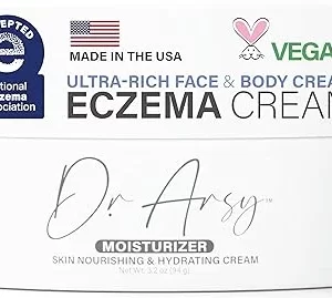 Eczema Cream | Clinically Tested Skin Repair Cream | Redness Relief for Face & Body | Vegan Eczema Treatment | Made in USA | 3.2 oz