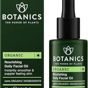 Botanics Hydrating Face Oil - Organic Nourishing Facial Oil for Women & Men with Argan & Rosehip - Vegan & Cruelty-Free Skin Care