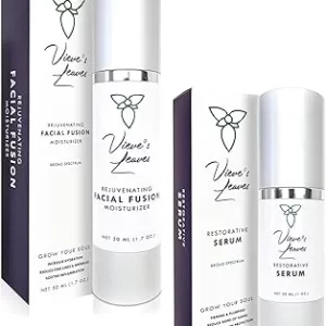 Vieve's Hydrating Skincare Kit for Sensitive Skin - Vegan and Cruelty-Free Moisturizer and Serum Duo - 2-Step Clean Facial Skin Routine