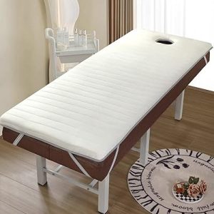 80x190cm Thickness Foldable Massage Portable Lash Beauty Bed Topper Non-Slip Salon Spa Table Mattress Pad - Beige